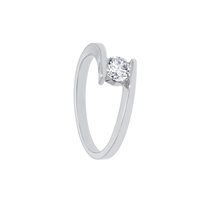 Anneau Babila Milano Femme Forever in Or blanc Diamante BBA26050GB - BBA26050GB